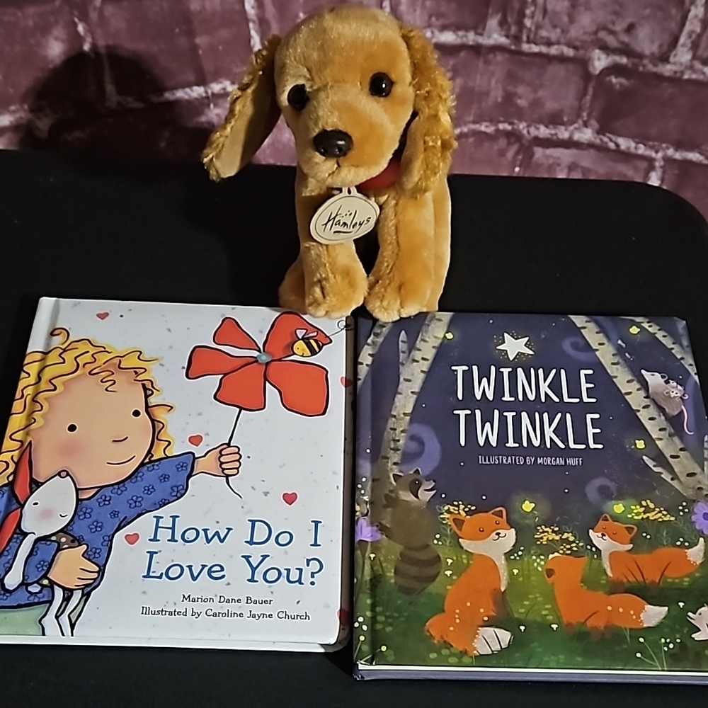 Book Bundle with Bonus Hamley Plush Puppy Young Reader